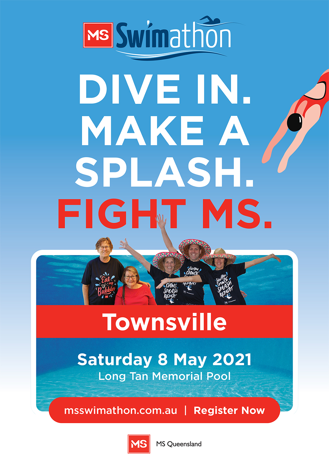 Event Poster- Townsville MS Swimathon